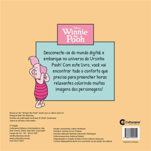 Livro De Colorir Pooh Comfy Relax 36pgs 27x27cm-122523-49354