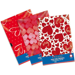 Saco Metalizado 60x90cm Romantico Sortido