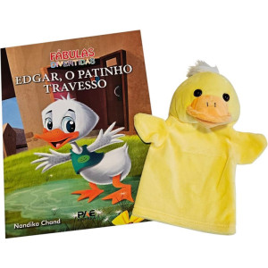 Livro Brinquedo Ilustrado Fantoche Edgar O Patinho 16pg-122759-75956