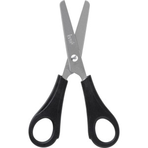 Tesoura Escolar Preta 13cm