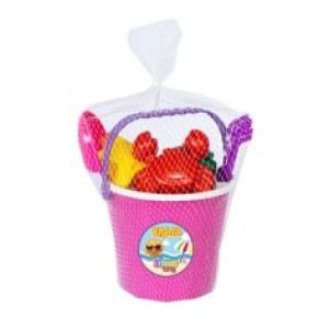 Balde De Praia Grande Rosa