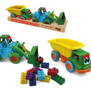 Conjunto Caminhão Fora De Estrada Com Blocos