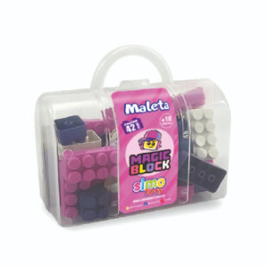 Maleta De Blocos Rosa 42 Peças