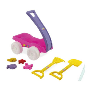 Carrinho Didio De Praia Rosa