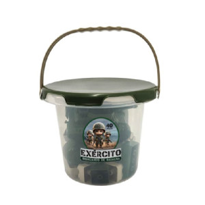 Balde De Brinquedo Militar
