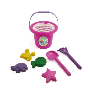 Balde De Praia Grande Rosa