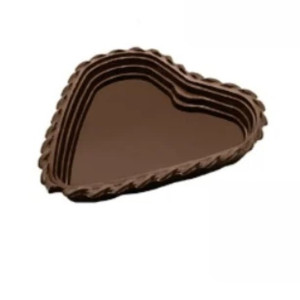 Coração Fechado Marrom Tamanho P