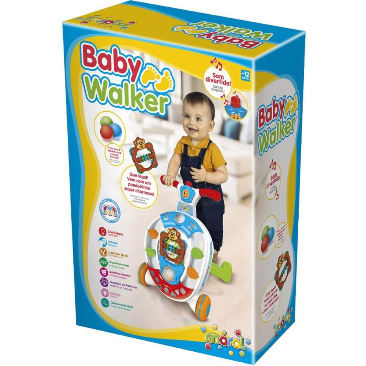 Andador Baby Walker Colorido C/som-122549-53133