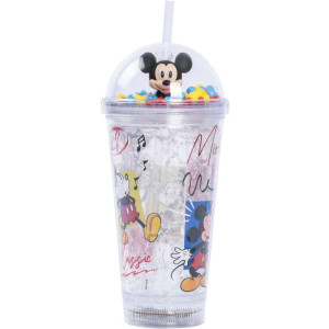 Copo Decorado Mickey C/led/canudo 450ml (s)-119641-26114