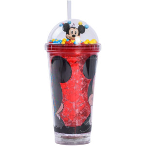 Copo Decorado Mickey C/led/canudo 450ml (s)-119641-34653