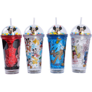 Copo Decorado Mickey C/led/canudo 450ml (s)-119641-41792