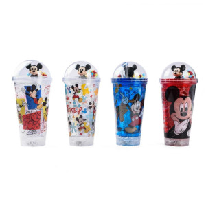 Copo Decorado Mickey C/led/canudo 450ml (s)-119641-74730