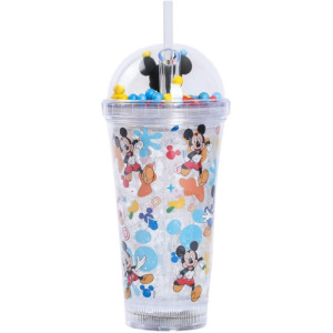 Copo Decorado Mickey C/led/canudo 450ml (s)-119641-98374