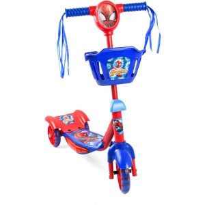 Patinete Spider Man C/luz/som/cestinha