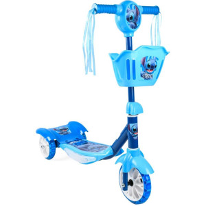 Patinete Stitch C/luz/som/cestinha