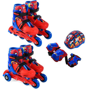 Patins Spider Man 32-35 C/kit Proteca