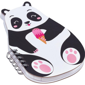 Caderneta Espiral Capa Dura Capivara E Panda Zoo 80fl (s)-119221-69657