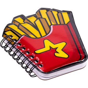 Caderneta Espiral Capa Dura Fast Food 3d 80fls (s)-119223-46929