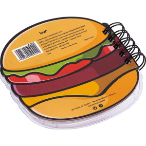 Caderneta Espiral Capa Dura Fast Food 3d 80fls (s)-119223-74372