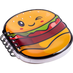 Caderneta Espiral Capa Dura Fast Food 3d 80fls (s)-119223-94070