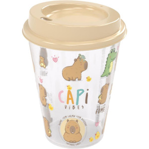 Copo Decorado Capivara C/tampa E Bico 270ml-119214-84707