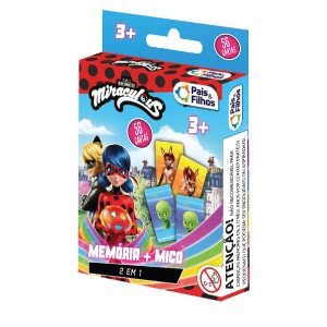 Jogo De 56 Cartas 2 Em 1 Da Memória E Do Mico Miraculous Ladybug-790765-14651