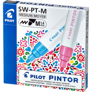 Marcador Artistico Pintor Sw-pt-m 1.4mm Branco