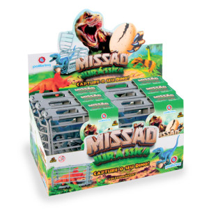 Missão Dinossauro Com Jaula De Captura Polibrinq An2024 Mundo ...