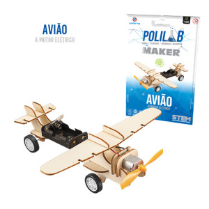 Kit Cientista Polilab Polibrinq Bdm08 Com Avião E Estação Espa...