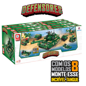 Blocos De Montar Polibrinq Defensores Bm034 Play Blok