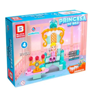 Blocos De Montar Princesa Do Gelo Polibrinq Bm036 Play Blok In...