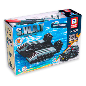 Blocos De Montar Swat Forças Especiais Polibrinq Bm040 142 Peças
