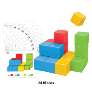 Jogo Educativo Siga Os Blocos Polibrinq Bm050 Educaplay Didáti...