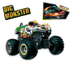 Caminhão Big Monster Dino Polibrinq Car809 Com Rodas Gigantes