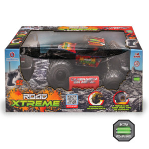 Carrinho Controle Remoto Polibrinq Road Xtreme Car818 4 Rodas ...