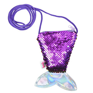 Bolsa Brilho Sereia Com Gloss Labial Polibrinq Mk101 Infantil