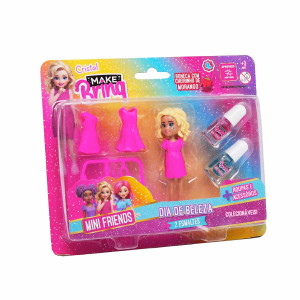 Kit Minifriends Dia De Beleza Makebrinq Polibrinq Mk4090 Infantil