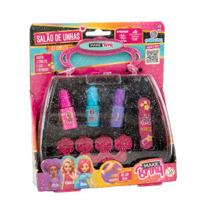 Salão De Unhas Infantil Makebrinq Mk82 Polibrinq Kit Brincar C...
