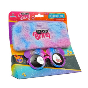 óculos De Sol Infantil Polibrinq Mk92 Com Estojo De Pelúcia Style