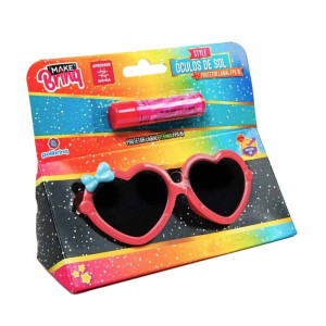 óculos De Sol Polibrinq Mk93 Com Protetor Labial Makebrinq Style
