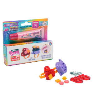 Playblock Makebrinq Polibrinq Chaveiros E Anéis Kit Criativo Mk96