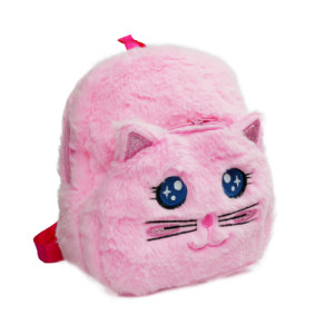 Mochila De Pelúcia Gatinho Polibrinq Scb134 Infantil Escolar M...
