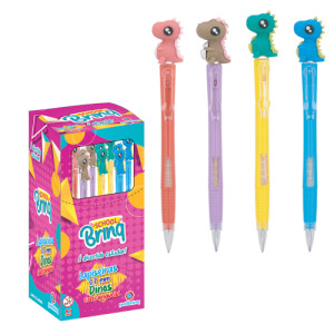 Lapiseira Dinossauro Divertida Polibrinq Scb24 0.7mm Schoolbrinq