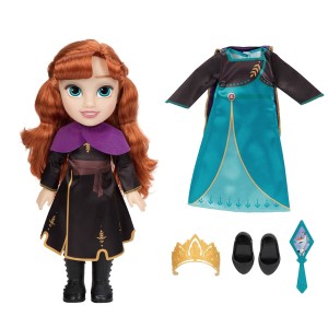 Boneca Disney Frozen Anna C/ Acessórios E Roupinha 38,1cm-BR1931-74540