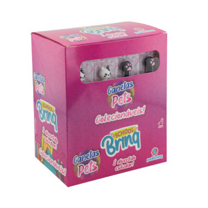 Caneta Click Gatinho Schoolbrinq Polibrinq Scb43 Divertida Inf...