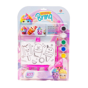 Kit Escolar Polibrinq Scb60 Com Tinta Guache Colorida Schoolbrinq