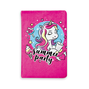 Caderno Polibrinq Unicórnio Summer Scb94 96 Folhas Capa Dura