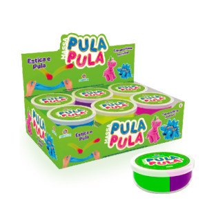 Massa Pula Pula Polibrinq Sl3013 Elástica Sensorial Para Brincar