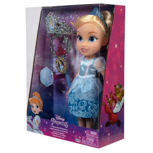 Boneca Princesas Disney Cinderella C/ Varinha E Tiara 38,1cm-BR1926-75798