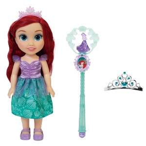 Boneca Princesas Disney Ariel C/ Varinha E Tiara 38,1cm-BR1927-33938